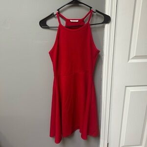 Red formal dress